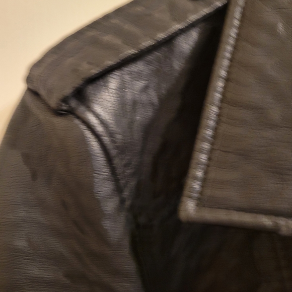 Lane Bryant Black Leather Moto Jacket  Size 14/16 - Picture 5 of 6